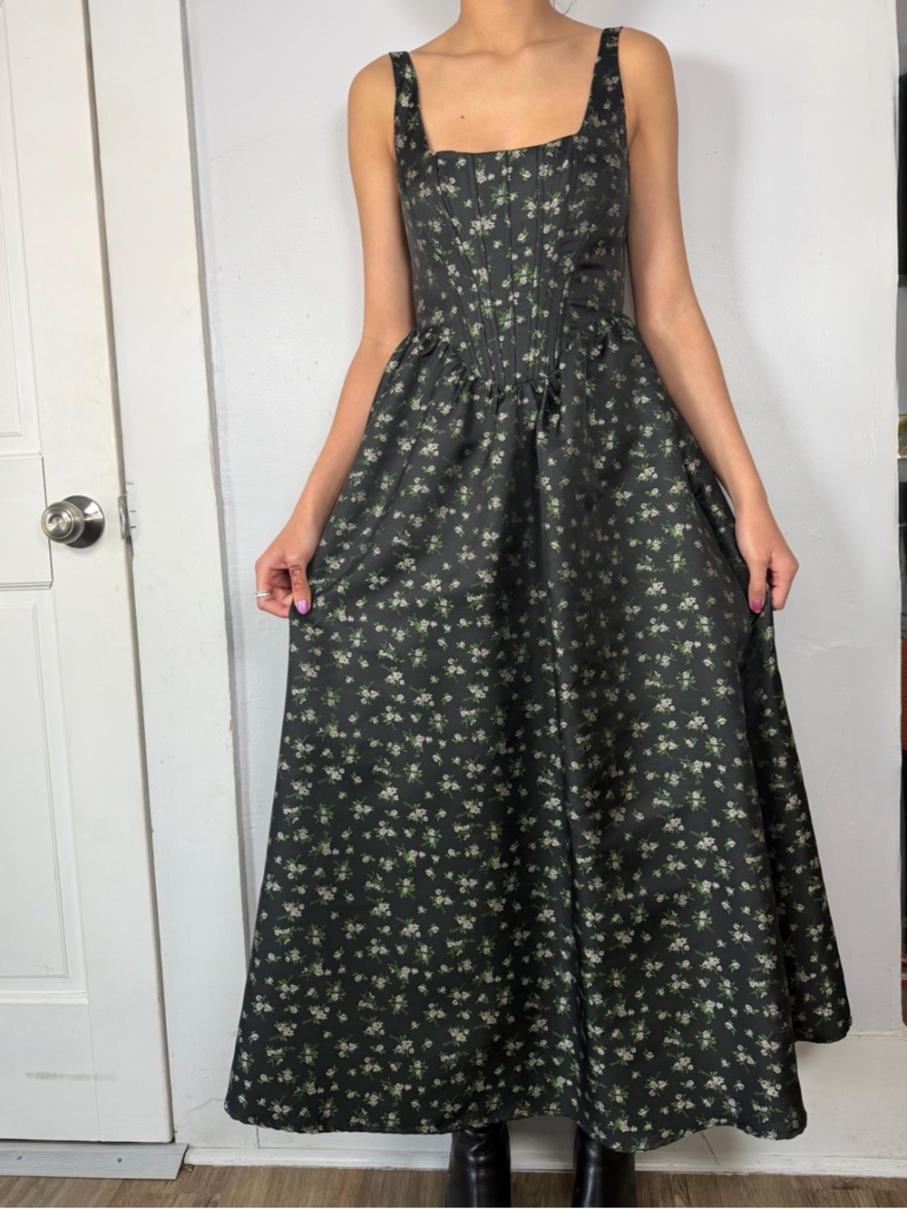 Lulus Celine Bustier Midi Dress - Picture 5 of 11